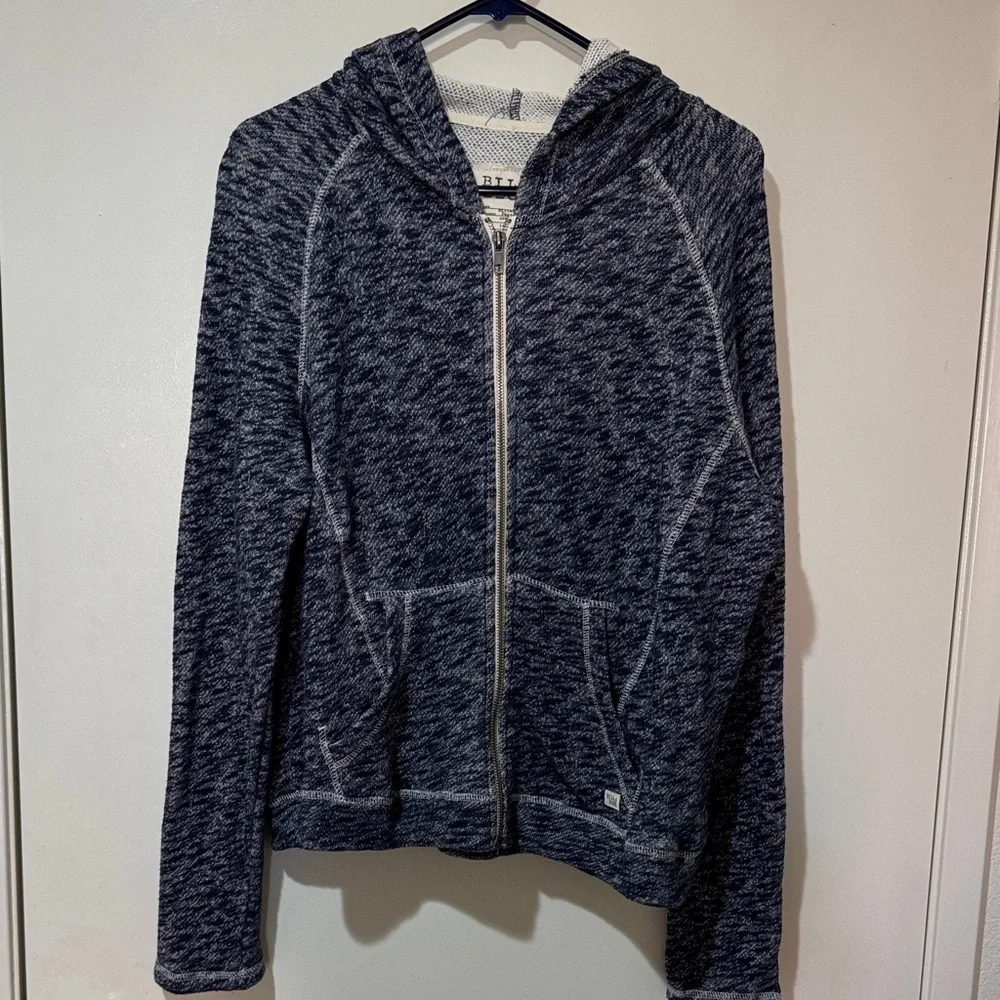 Billabong Navy and White Hoodie Jacket